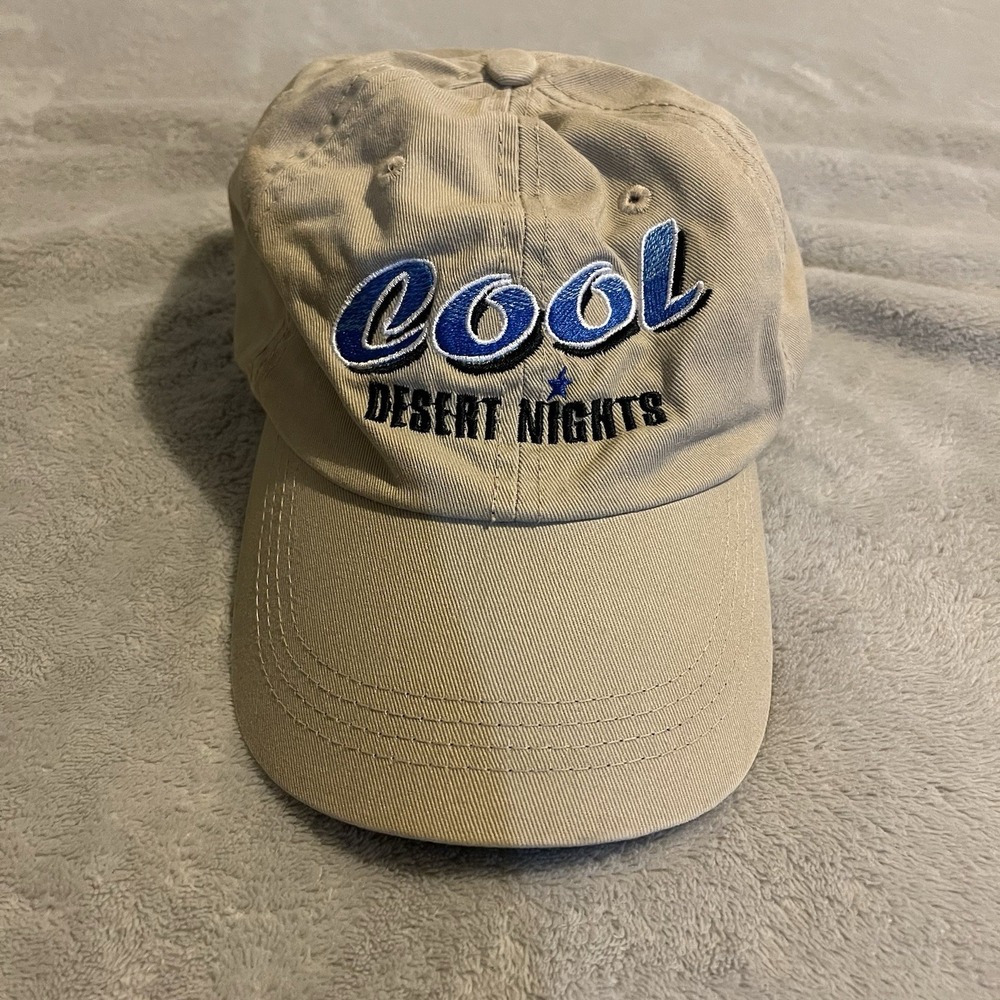 Desert Hat Men One Size Beige Baseball Cap Snapback Adjustable Trucker Workout
